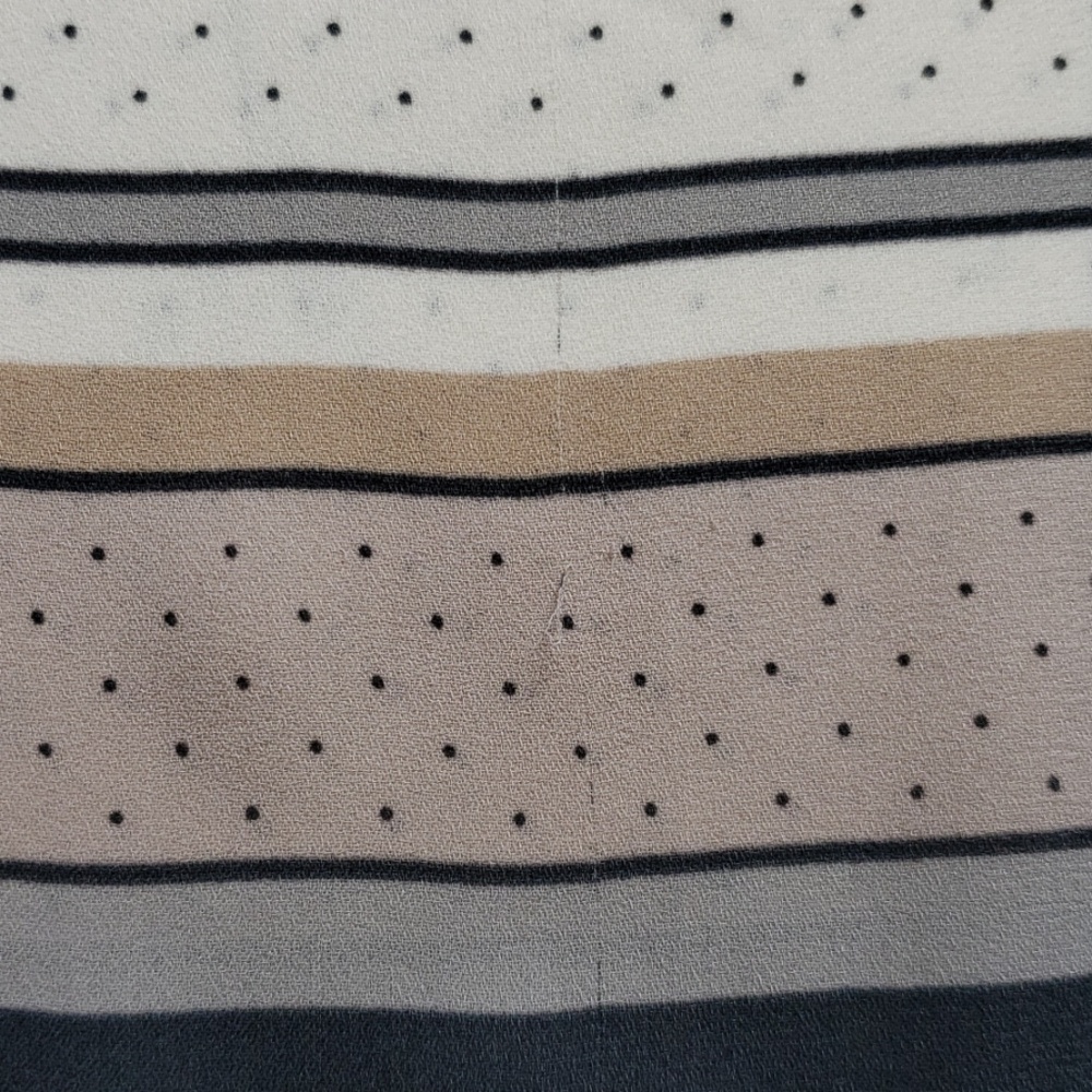 LOFT Silky Feel Tiny Dots & Scarf Frame Blouse - Picture 5 of 6